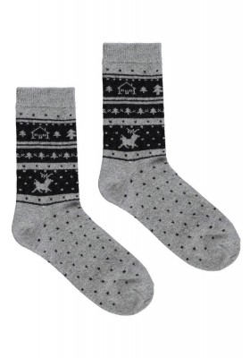 Теплые женские носки с орнаментом