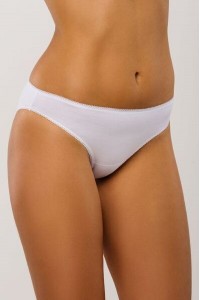 Трусики из хлопка - бежевый, синий, красный, шампань, черный, белый